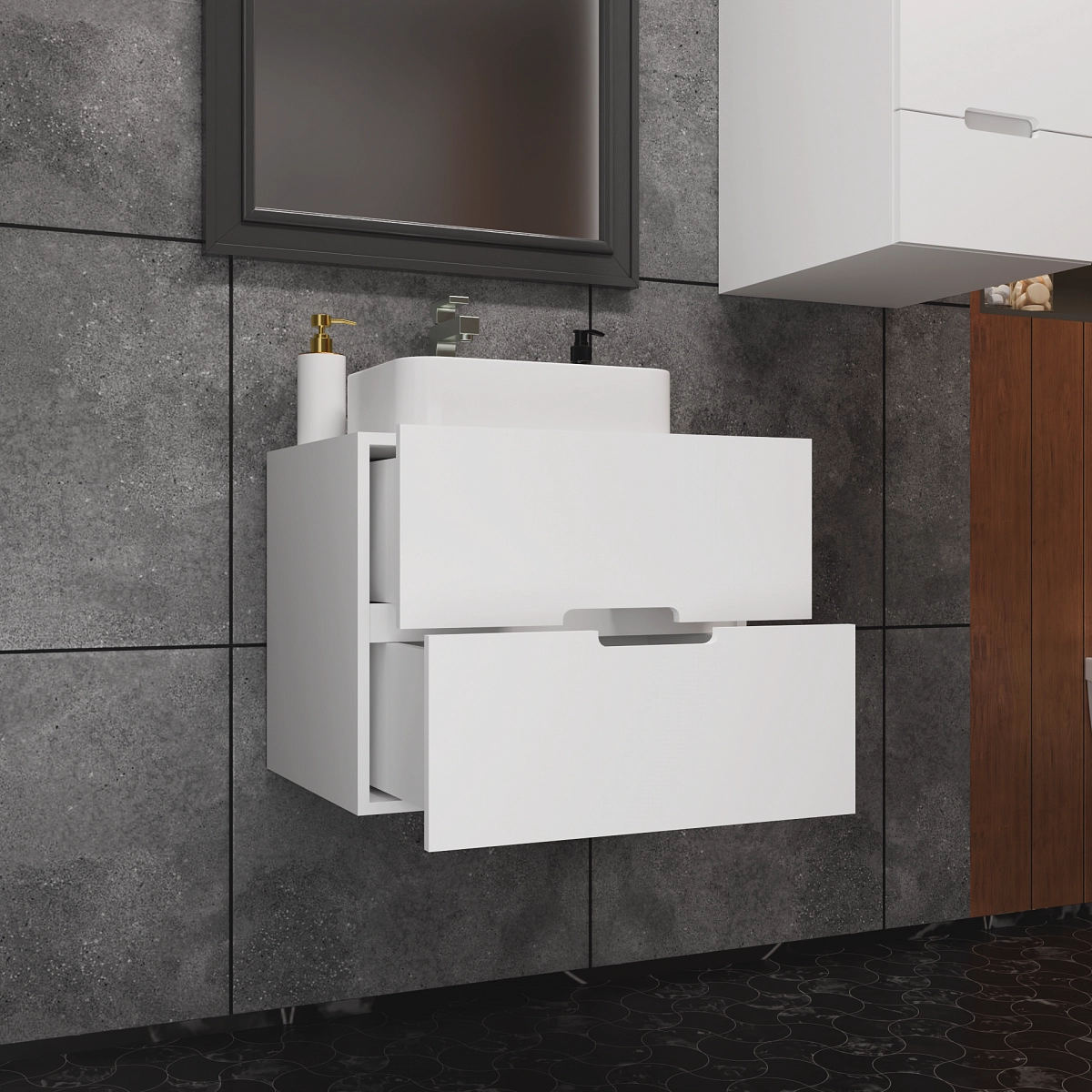 Тумба под раковину подвесная Селена